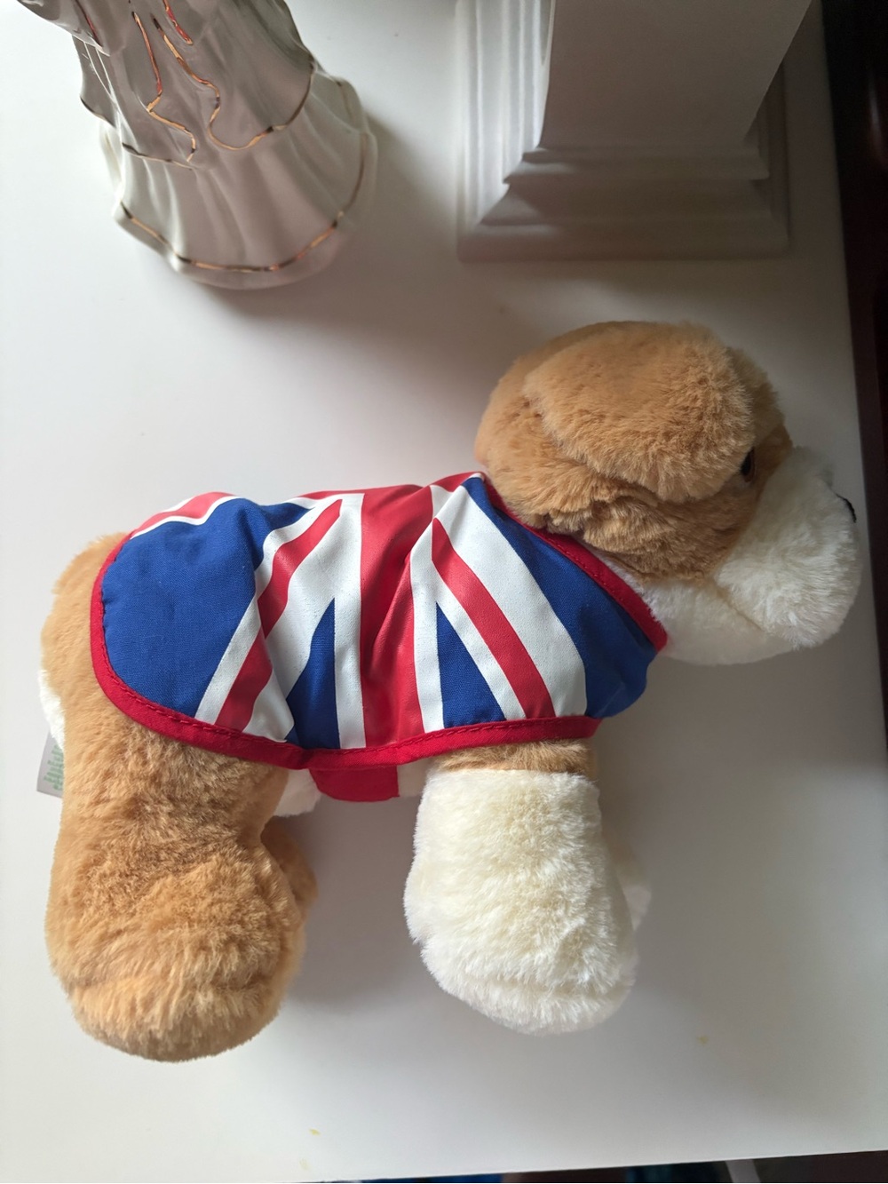Keel Toys Vintage British Bulldog Plush Toy with Union Jack Coat